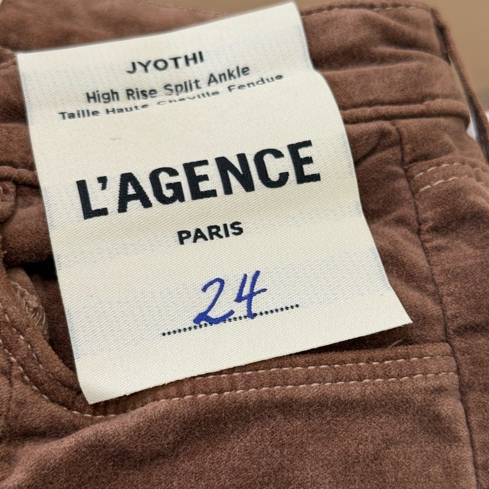 L'AGENCE Brown High Rise Pants - Picture 5 of 9